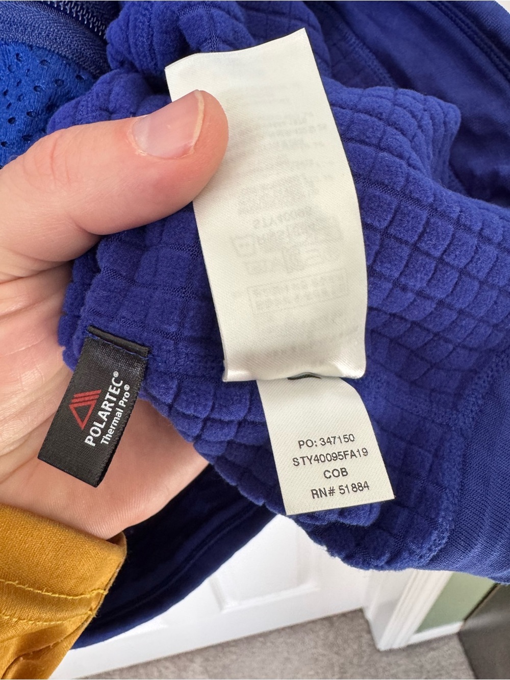 Women’s Patagonia R1 Air Full Zip Hoody Size XL Like New Cobalt Blue - Picture 9 of 10